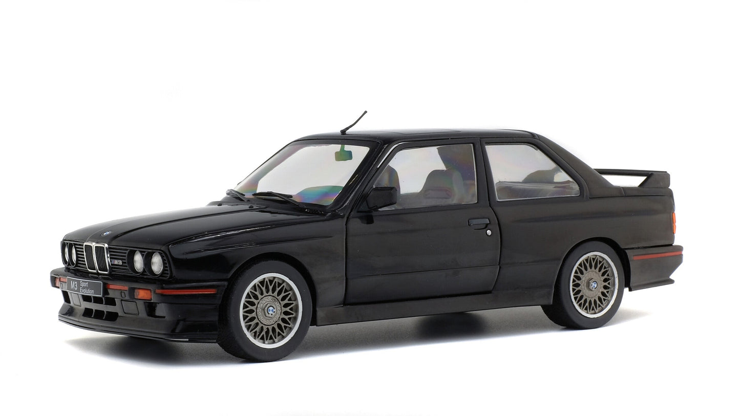 BMW E30 SPORT EVO BLACK 1990 - Solido - 1/18