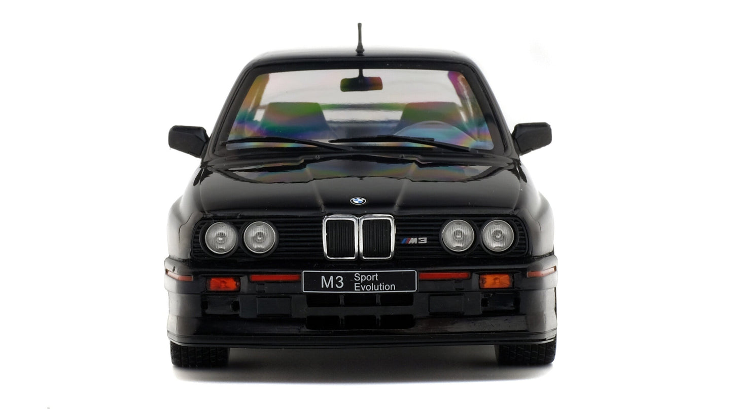 BMW E30 SPORT EVO BLACK 1990 - Solido - 1/18