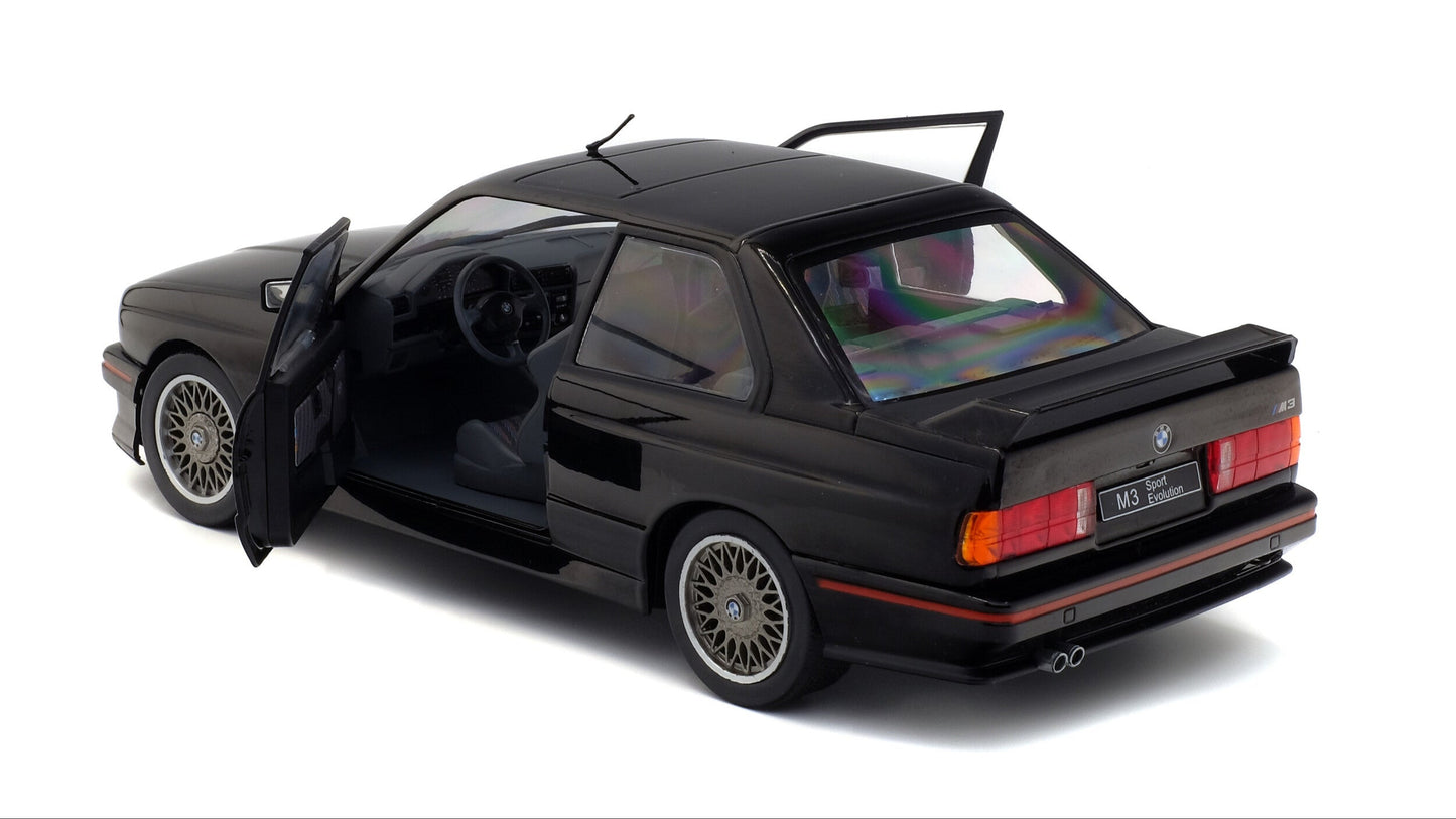 BMW E30 SPORT EVO BLACK 1990 - Solido - 1/18