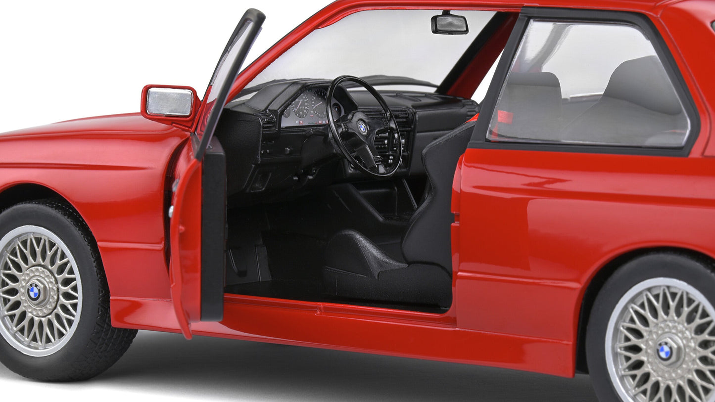 BMW E30 M3 Rouge 1986 - Solido - 1/18