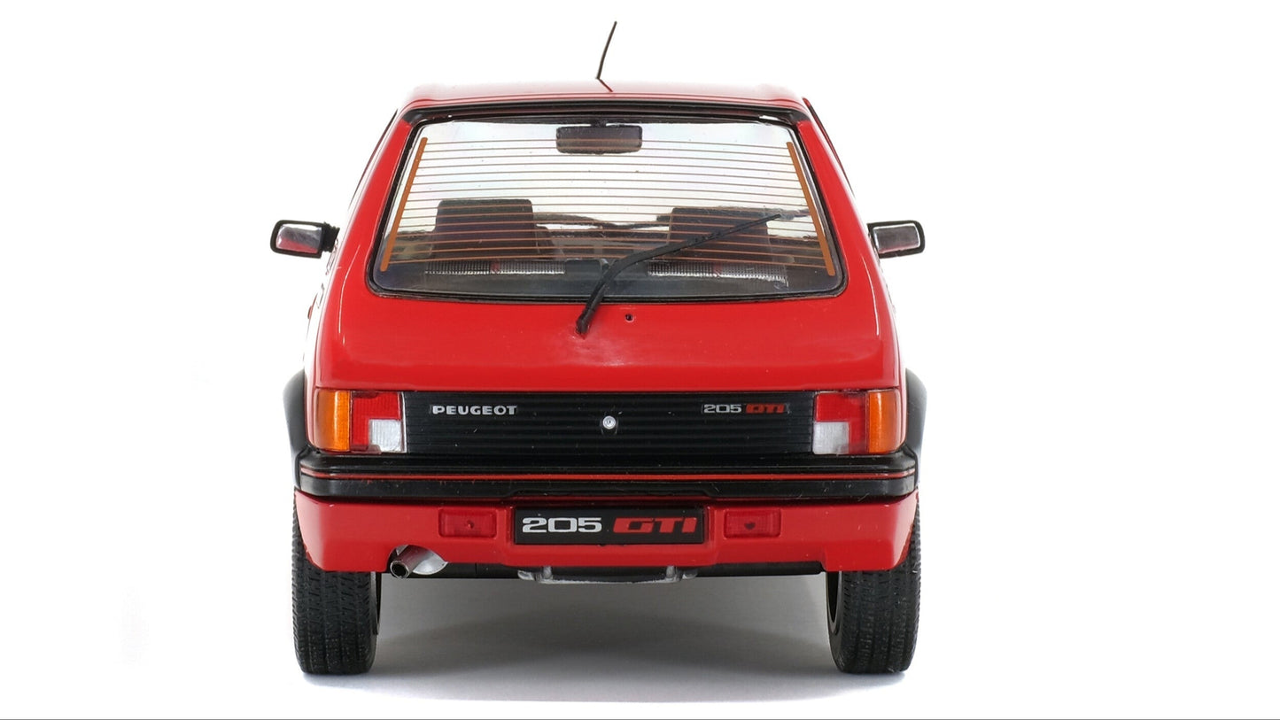 PEUGEOT 205 GTI 1.9L MK 1 ROUGE VALLELUNGA 1988 - Solido - 1/18