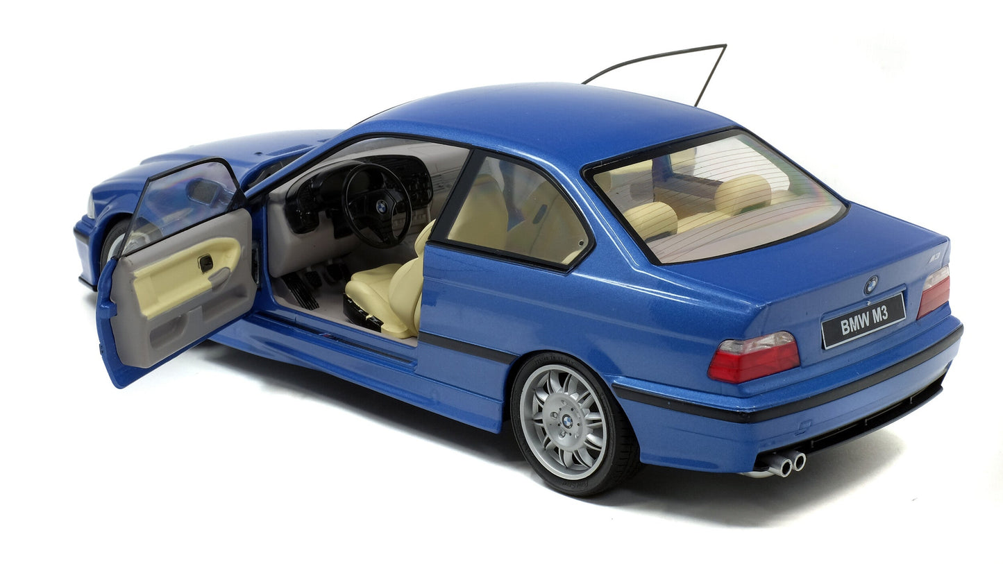 BMW E36 Coupé M3 Bleu Estoril 1990 - Solido - 1/18