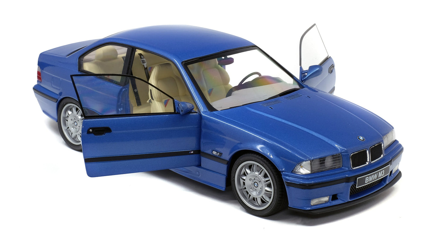 BMW E36 Coupé M3 Bleu Estoril 1990 - Solido - 1/18