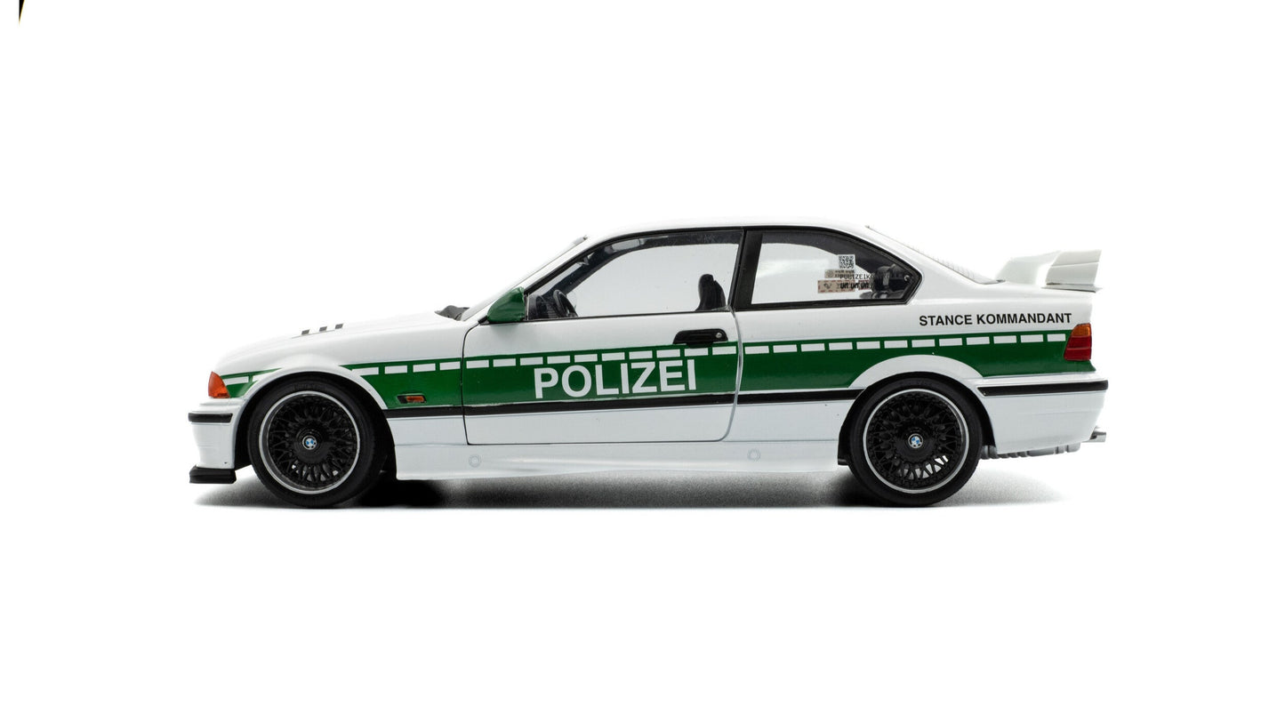 BMW E36 M3 Coupe SOLIDO WORKS DRIFT POLIZEI 1991 - Solido - 1/18