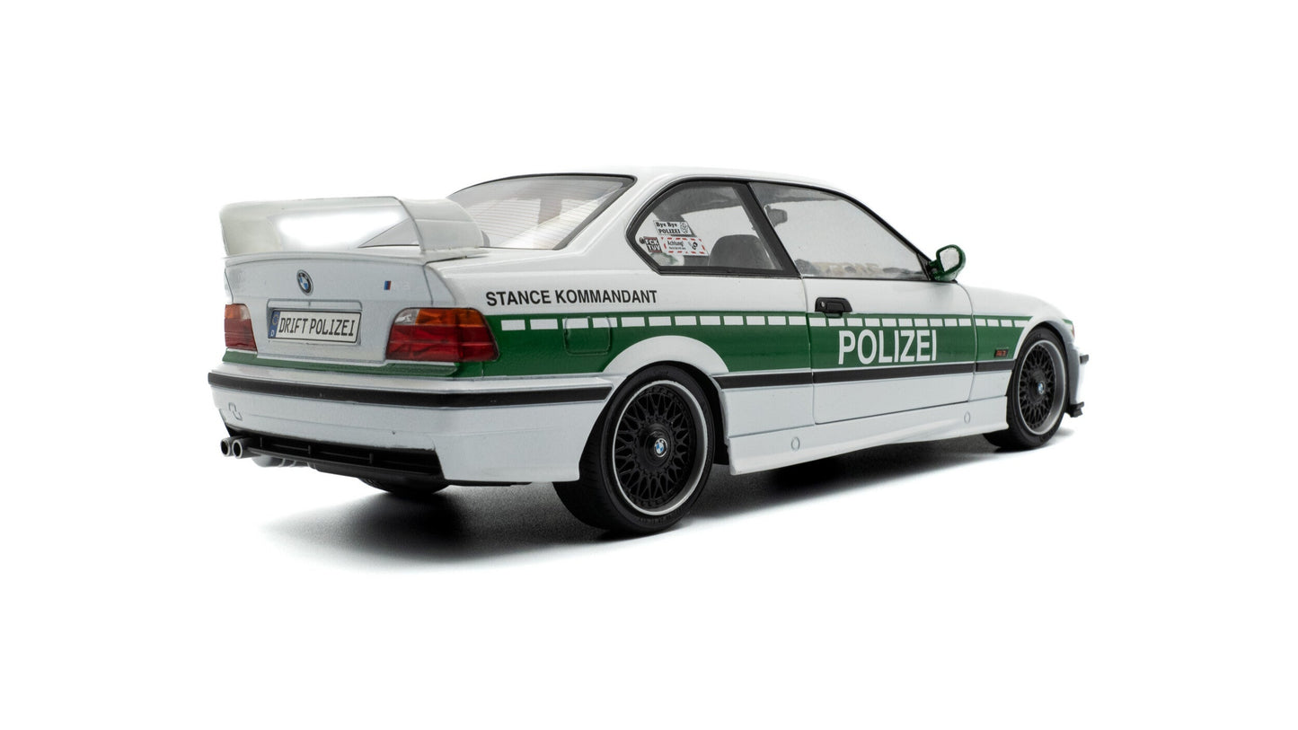 BMW E36 M3 Coupe SOLIDO WORKS DRIFT POLIZEI 1991 - Solido - 1/18