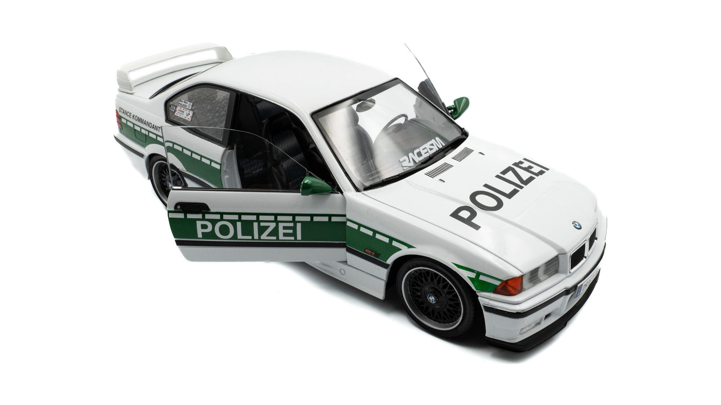 BMW E36 M3 Coupe SOLIDO WORKS DRIFT POLIZEI 1991 - Solido - 1/18