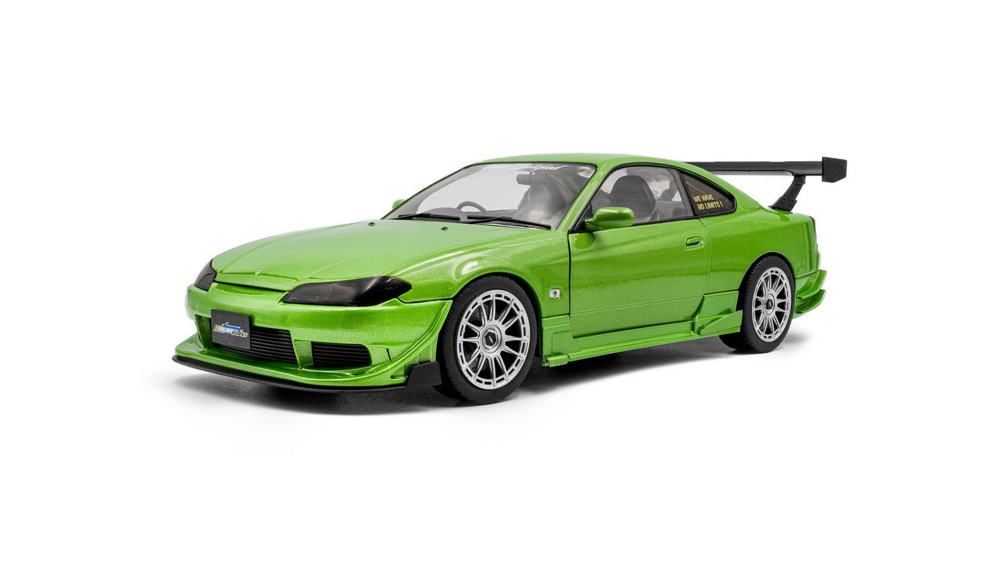 NISSAN SILVIA S15 SPEC-R AERO SOLIDO WORKS GREEN 1999 - Solido - 1/18