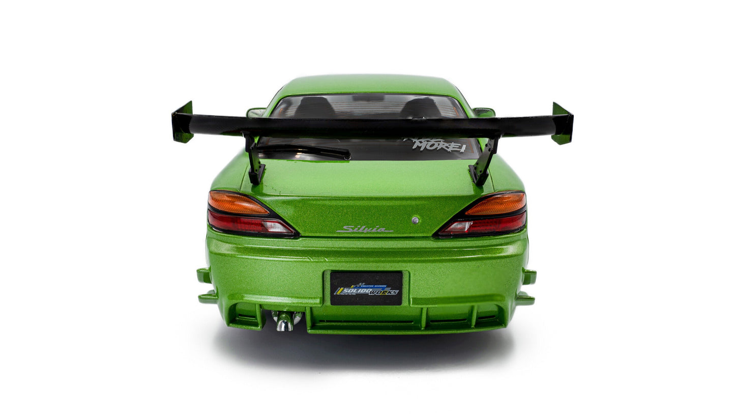 NISSAN SILVIA S15 SPEC-R AERO SOLIDO WORKS GREEN 1999 - Solido - 1/18