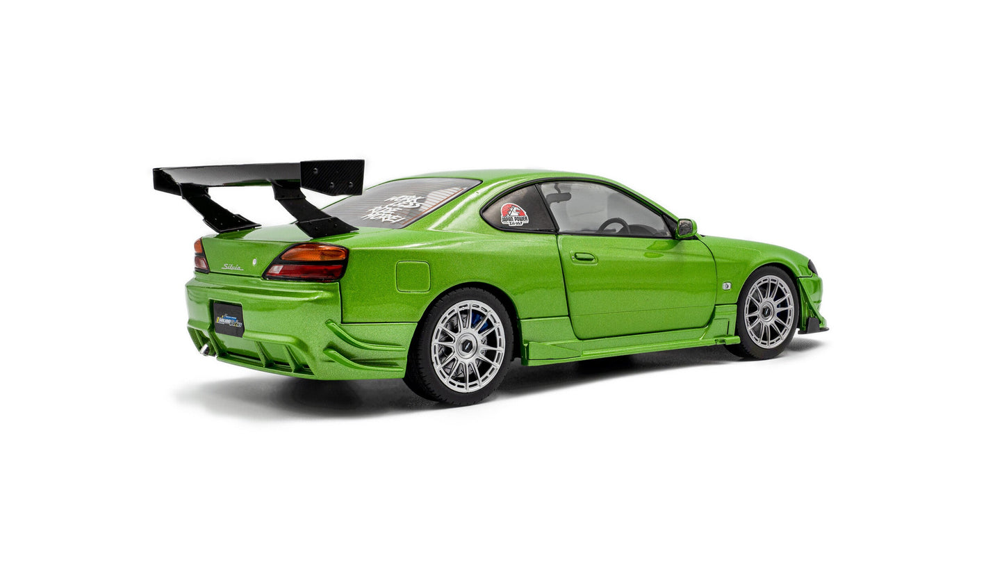 NISSAN SILVIA S15 SPEC-R AERO SOLIDO WORKS GREEN 1999 - Solido - 1/18