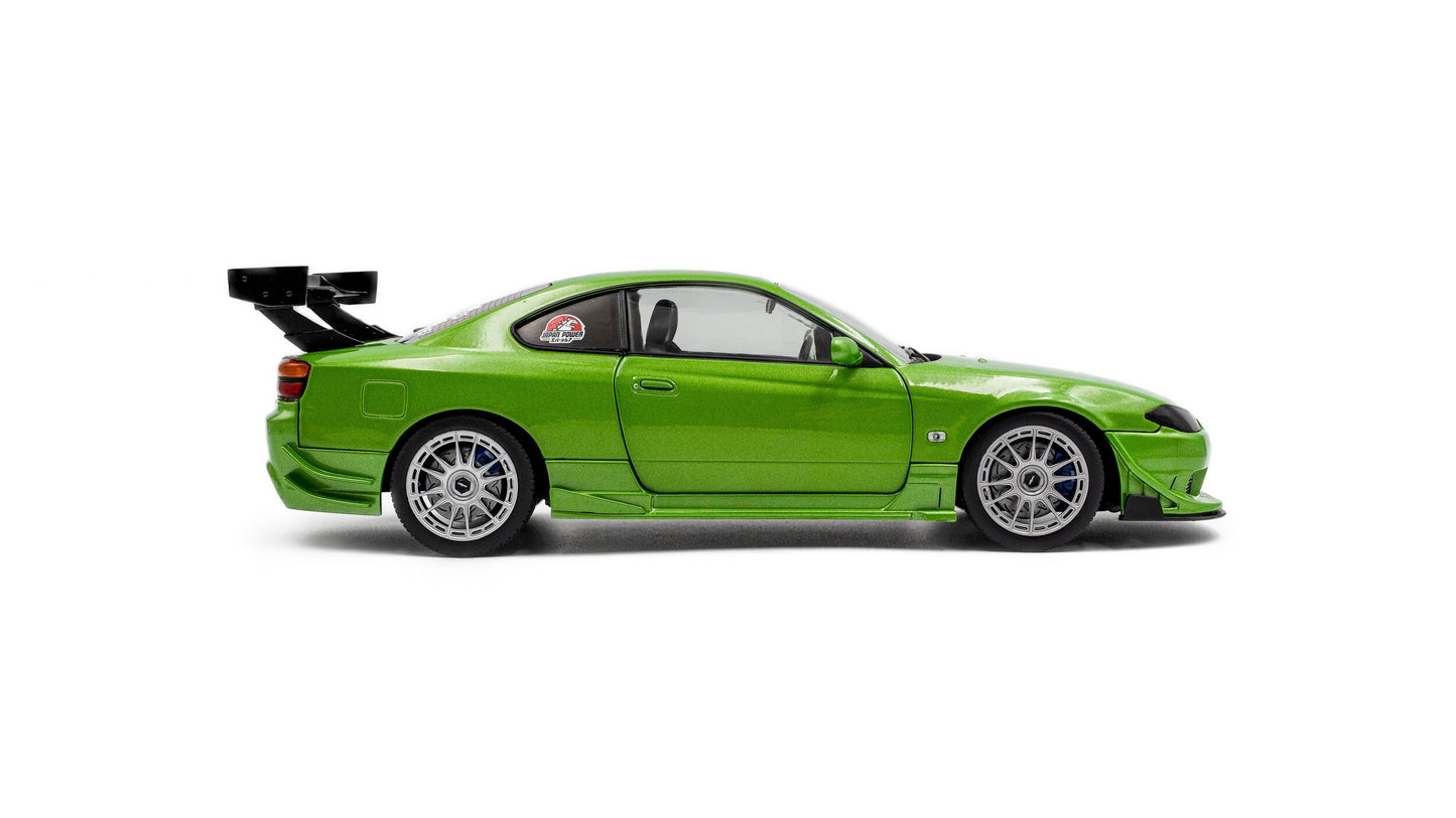 NISSAN SILVIA S15 SPEC-R AERO SOLIDO WORKS GREEN 1999 - Solido - 1/18