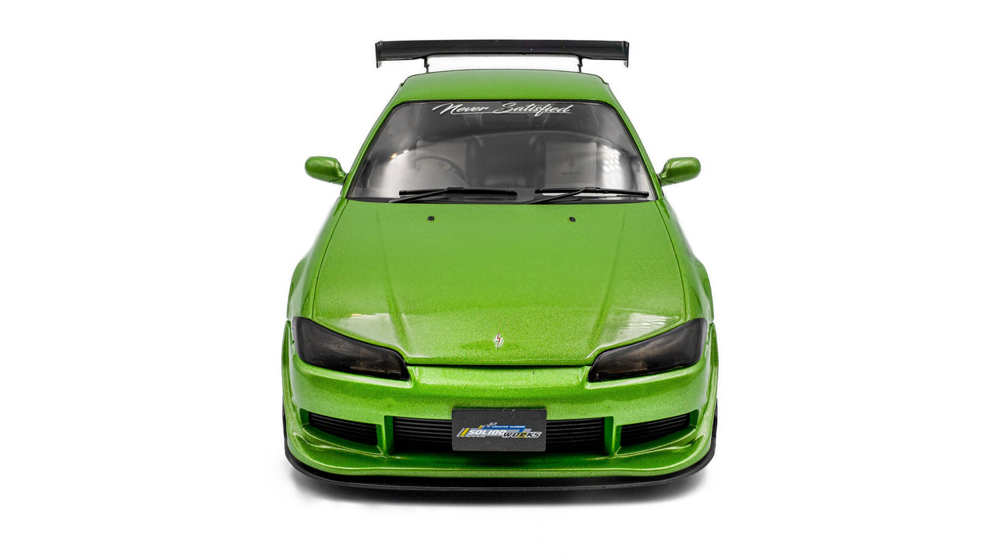NISSAN SILVIA S15 SPEC-R AERO SOLIDO WORKS GREEN 1999 - Solido - 1/18