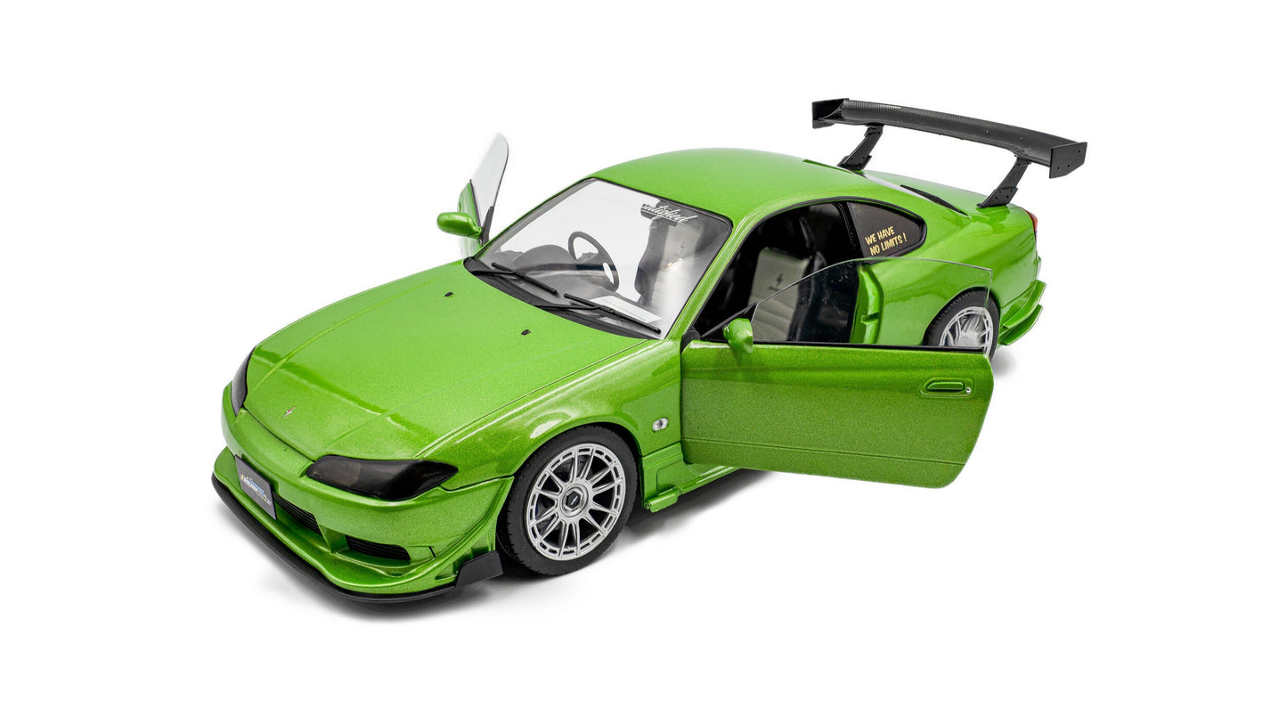 NISSAN SILVIA S15 SPEC-R AERO SOLIDO WORKS GREEN 1999 - Solido - 1/18