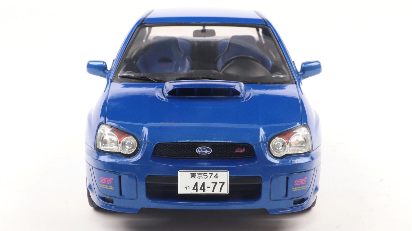 Subaru IMPREZA WRX STI Sonic Blue 2003 - Solido - 1/18