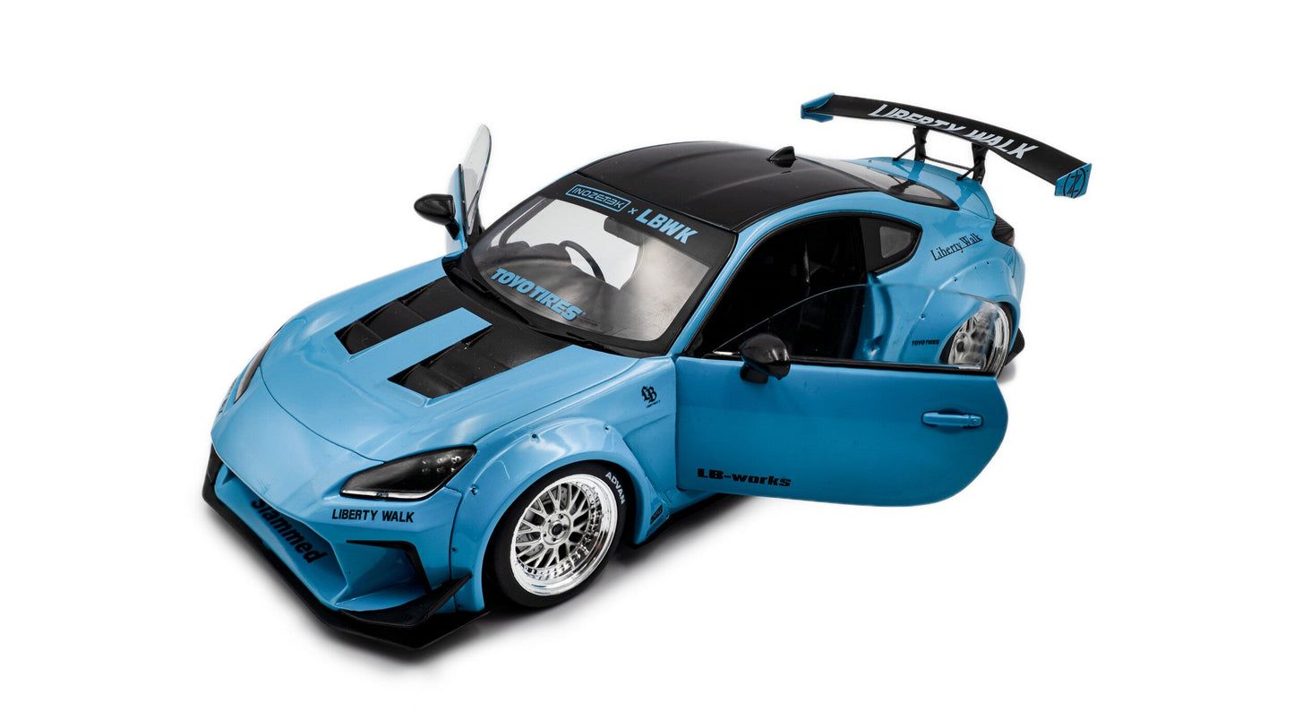 Toyota GR86 LBWK Body Kit BABY BLUE 2024 - Solido - 1/18