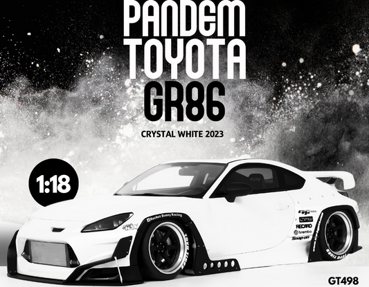 TOYOTA GR86 PANDEM 2023 Blanc - GTSpirit - 1/18