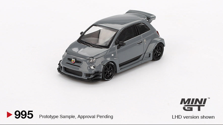 Abarth 595 LB-WORKS x Abas Works Gris - MiniGT - 1/64