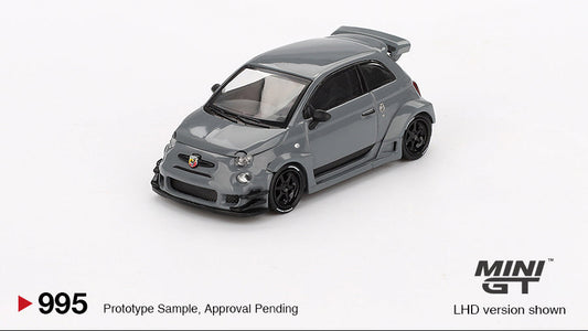 Abarth 595 LB-WORKS x Abas Works Gris - MiniGT - 1/64