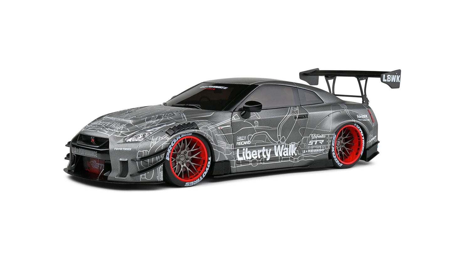 Nissan GT-R (R35) W/ Liberty Walk Body Kit 2.0 2020 - Solido - 1/18