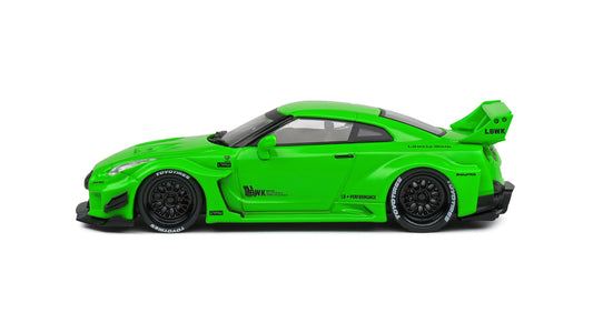 Nissan GT-R (R35) / LBWK Silhouette Acid Green 2020 - Solido - 1/43