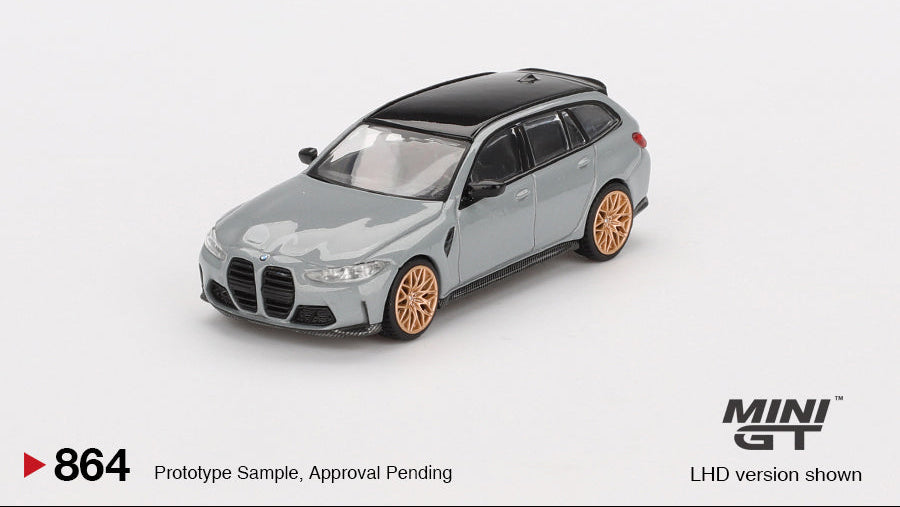 BMW M3 Compétition Touring Gris Brooklyn - MiniGT - 1/64
