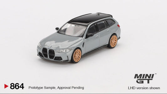 BMW M3 Compétition Touring Gris Brooklyn - MiniGT - 1/64