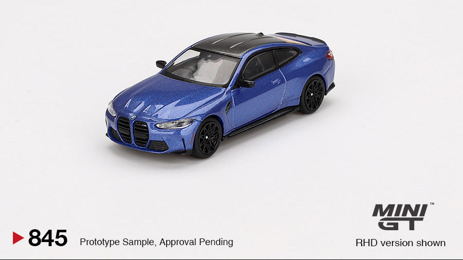 BMW M4 Competition (G82) Bleu Portimao - MiniGT - 1/64