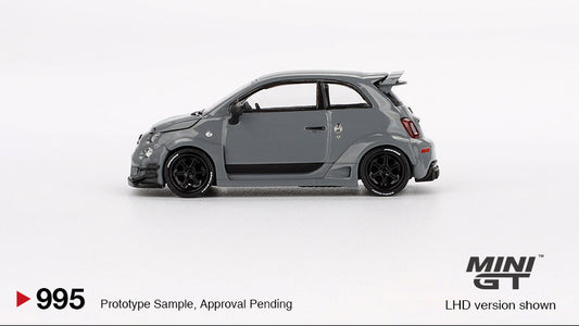 Abarth 595 LB-WORKS x Abas Works Gris - MiniGT - 1/64