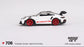 PORSCHE 911 (992) GT3 RS WEISSACH PACK WHITE WITH PYRO RED LHD 2 - Mini GT - 1/64