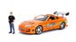 Toyota supra 1995 Fast & Furious BRIAN O'CONNER + figurine métal - Jada - 1/24