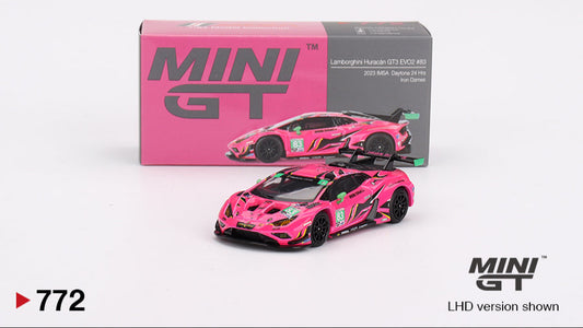 LAMBORGHINI HURACAN GT3 EVO2 PINK #83 IRON DAMES DAYTONA 24 HRS - Mini GT - 1/64