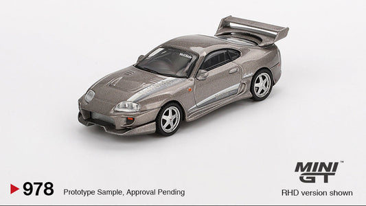 Toyota Supra VeilSide Combat V-II Gris Combat - MiniGT - 1/64