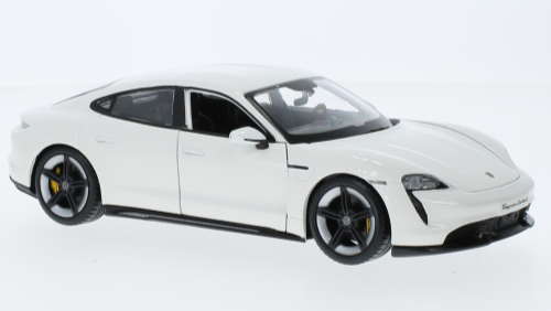 Porsche Taycan Turbo S Blanche - Bburago - 1/24