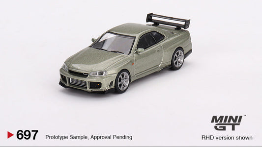 Nissan Skyline GT-R (R34) Tommykaira Rz Millenium Jade - Mini GT - 1/64