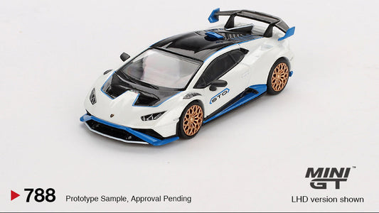 Lamborghini Huracán STO Bianco Asopo - MiniGT - 1/64