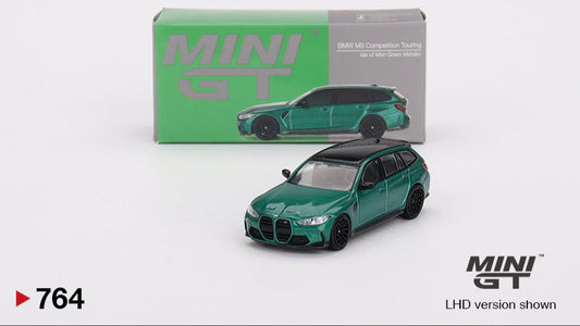 BMW M3 Competition Touring Vert Île de Man Métallisé - MiniGT - 1/64