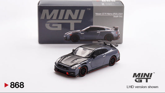 Nissan GT-R Nismo 2024 NISMO Gris Furtif - MiniGT - 1/64