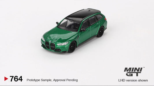 BMW M3 Competition Touring Vert Île de Man Métallisé - MiniGT - 1/64
