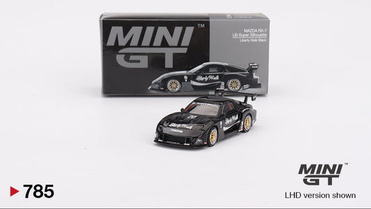 MAZDA RX-7 LB-SUPER SILHOUETTE BLACK 2023 - Mini GT - 1/64