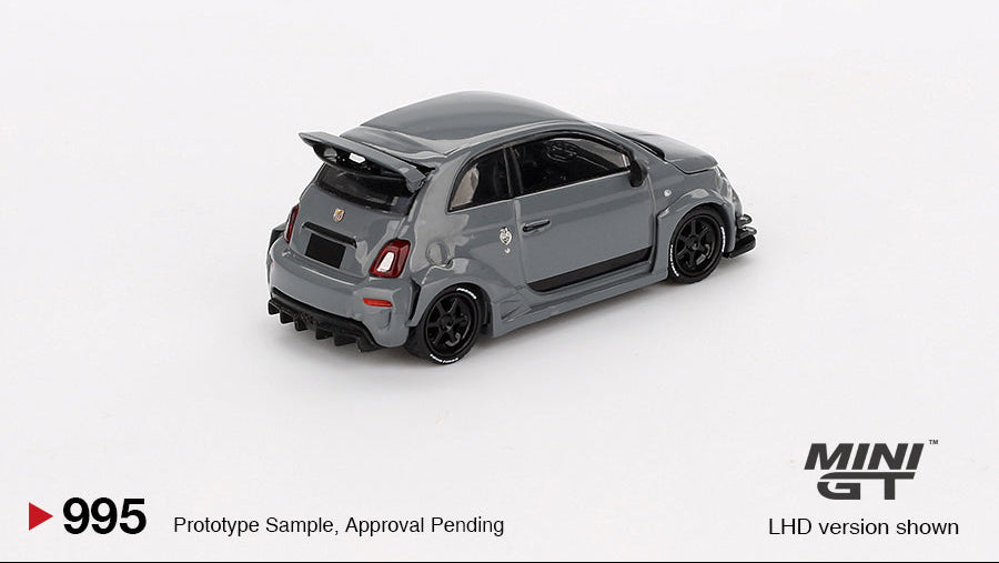Abarth 595 LB-WORKS x Abas Works Gris - MiniGT - 1/64