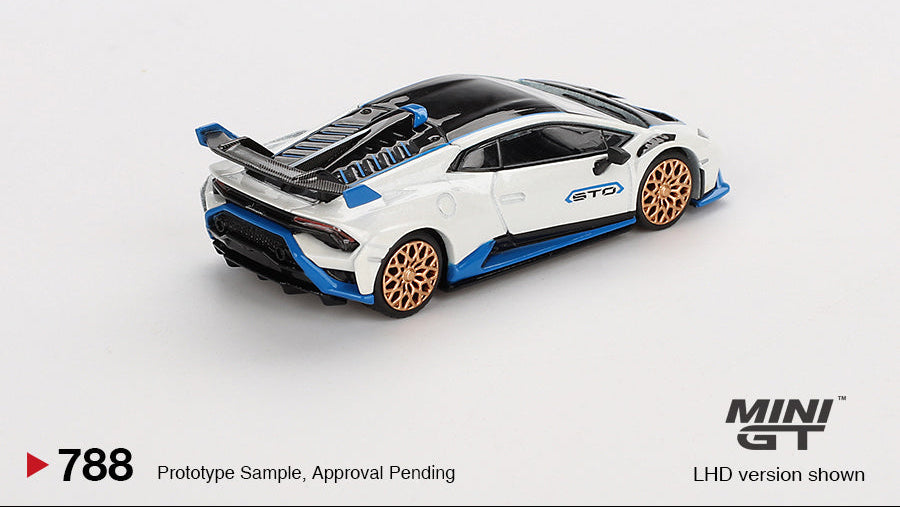 Lamborghini Huracán STO Bianco Asopo - MiniGT - 1/64