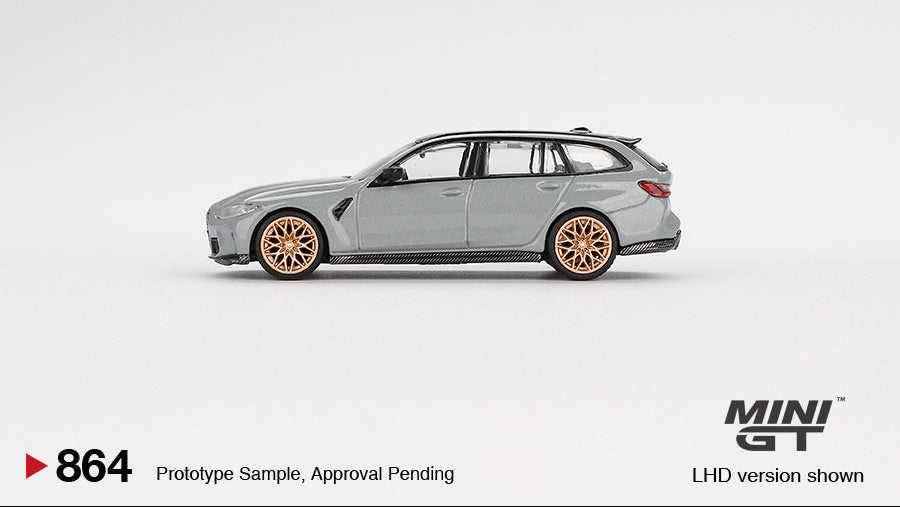 BMW M3 Compétition Touring Gris Brooklyn - MiniGT - 1/64