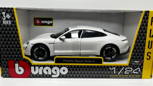 Porsche Taycan Turbo S Blanche - Bburago - 1/24