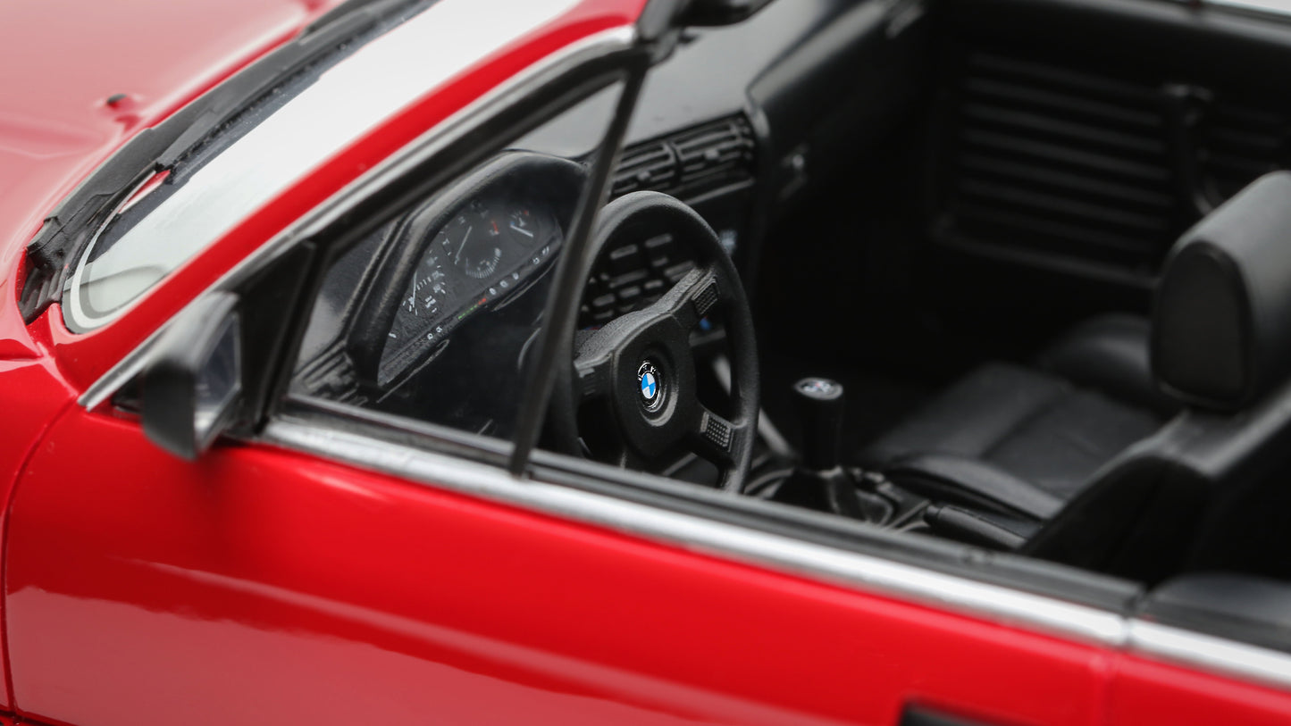 BMW 325I CONVERTIBLE BRIGHT RED 308 1986 - Ottomobile - 1/18