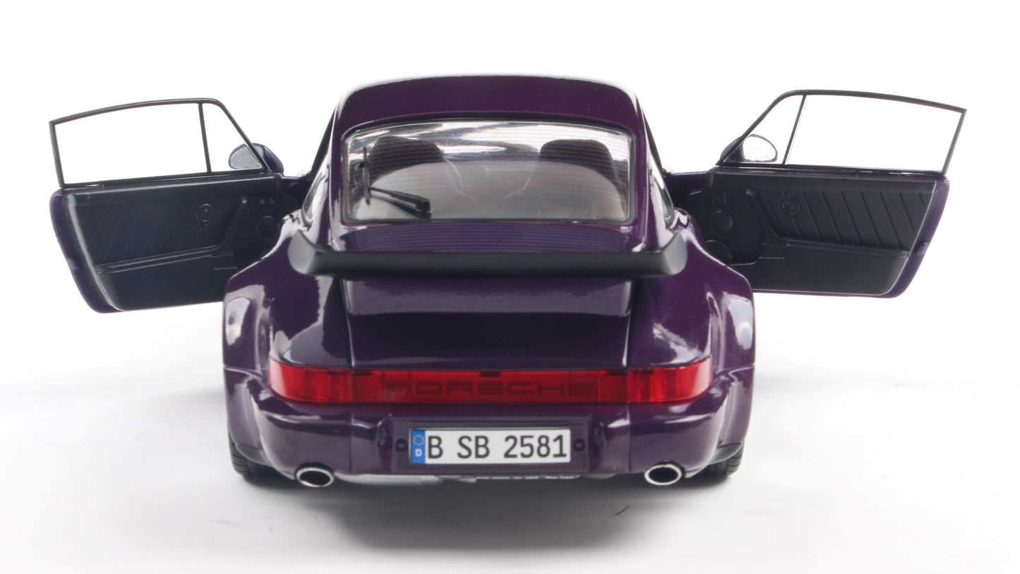 PRECOMMANDE - PORSCHE 911 (964) TURBO VIOLET BLUE METALLIC 1990 - Solido - 1/18