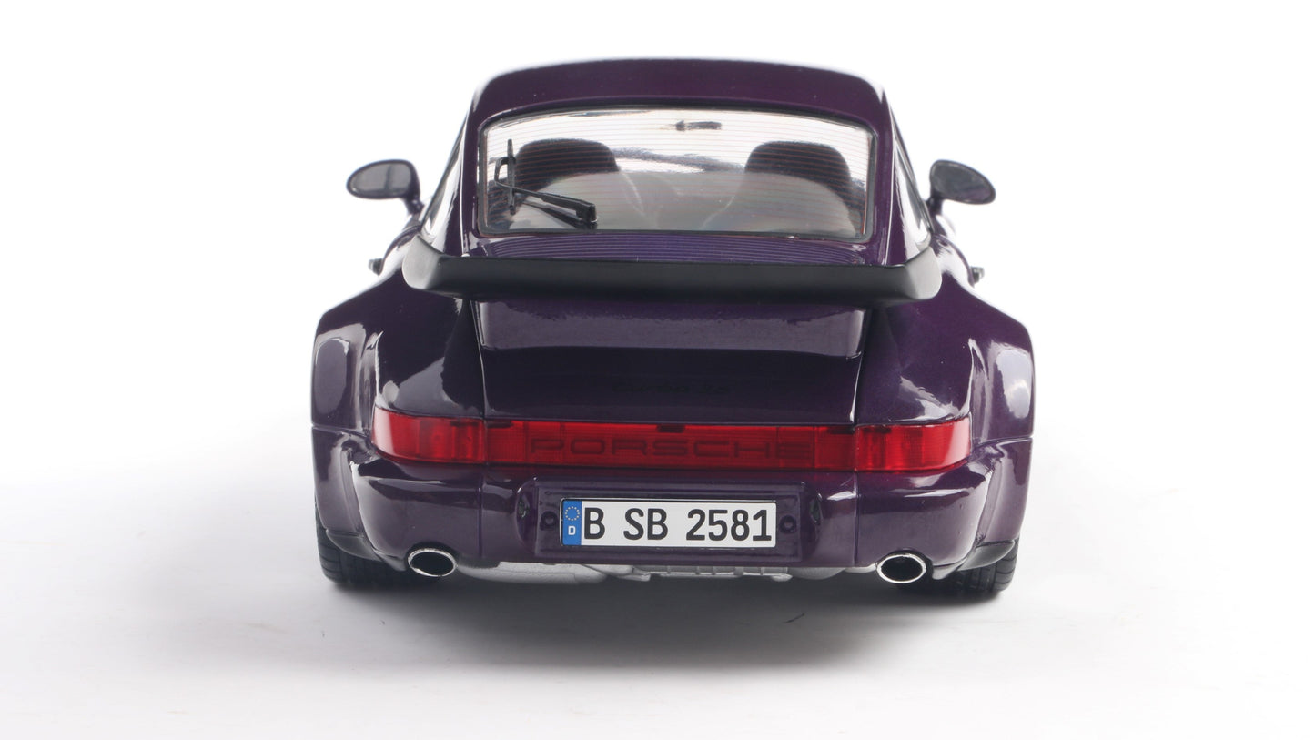 PRECOMMANDE - PORSCHE 911 (964) TURBO VIOLET BLUE METALLIC 1990 - Solido - 1/18