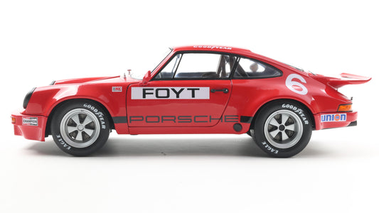 PRECOMMANDE - PORSCHE 911 IROC RED #6 FOYT IROC DAYTONA 1974 - Solido - 1/18