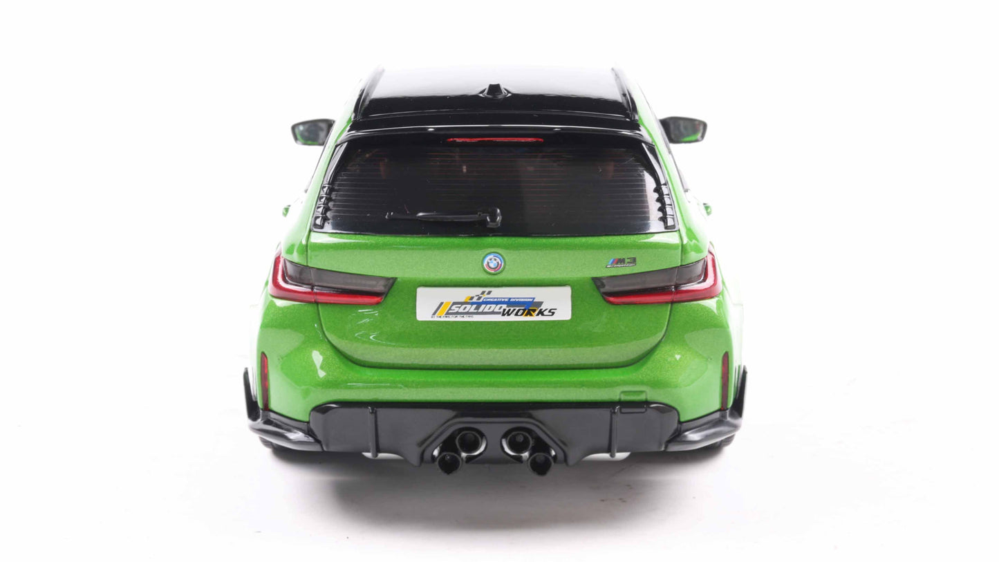 PRECOMMANDE - BMW M3 TOURING WITH PERFORMANCE PARTS GREEN METALLIC 2024 - Solido - 1/18