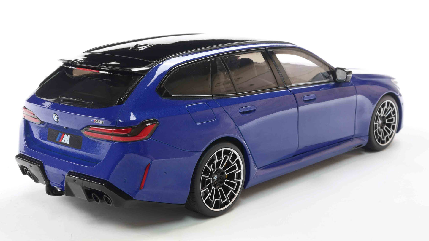 PRECOMMANDE - BMW M5 TOURING MARINA BAY BLUE METALLIC 2024 - Solido - 1/18