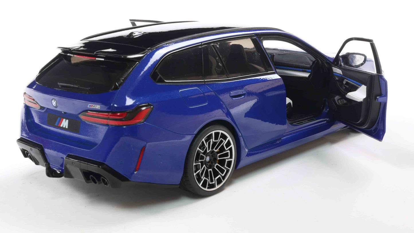 PRECOMMANDE - BMW M5 TOURING MARINA BAY BLUE METALLIC 2024 - Solido - 1/18
