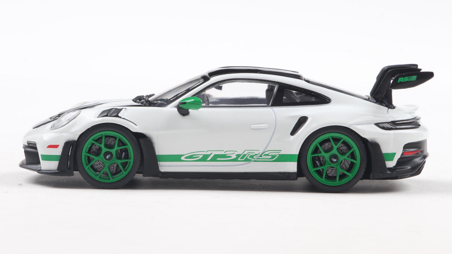 PRECOMMANDE - PORSCHE 911 (992) GT3 RS TRIBUTE TO CARRERA RS PACKAGE WHITE W/GREEN 2023 - Solido - 1/43